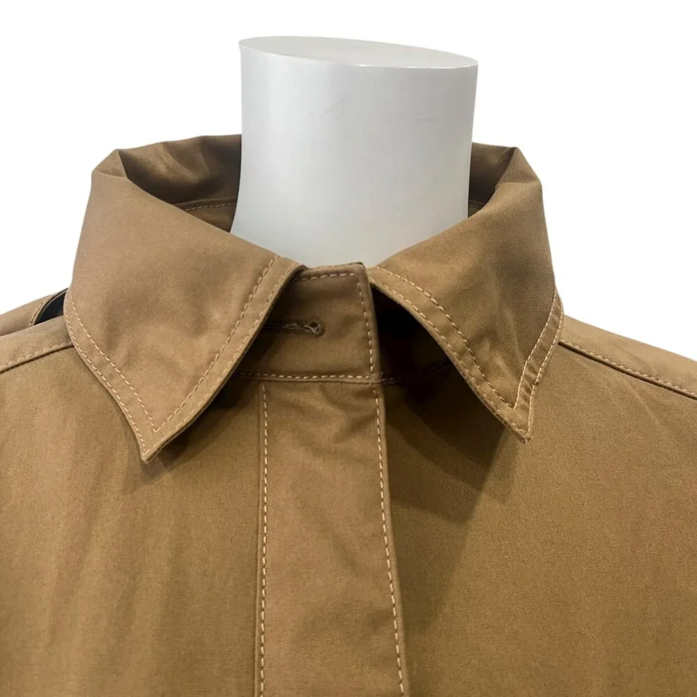 $6000 CHANEL 2020 Resort Brown Camel Trench Coat Jacket size FR 36/4